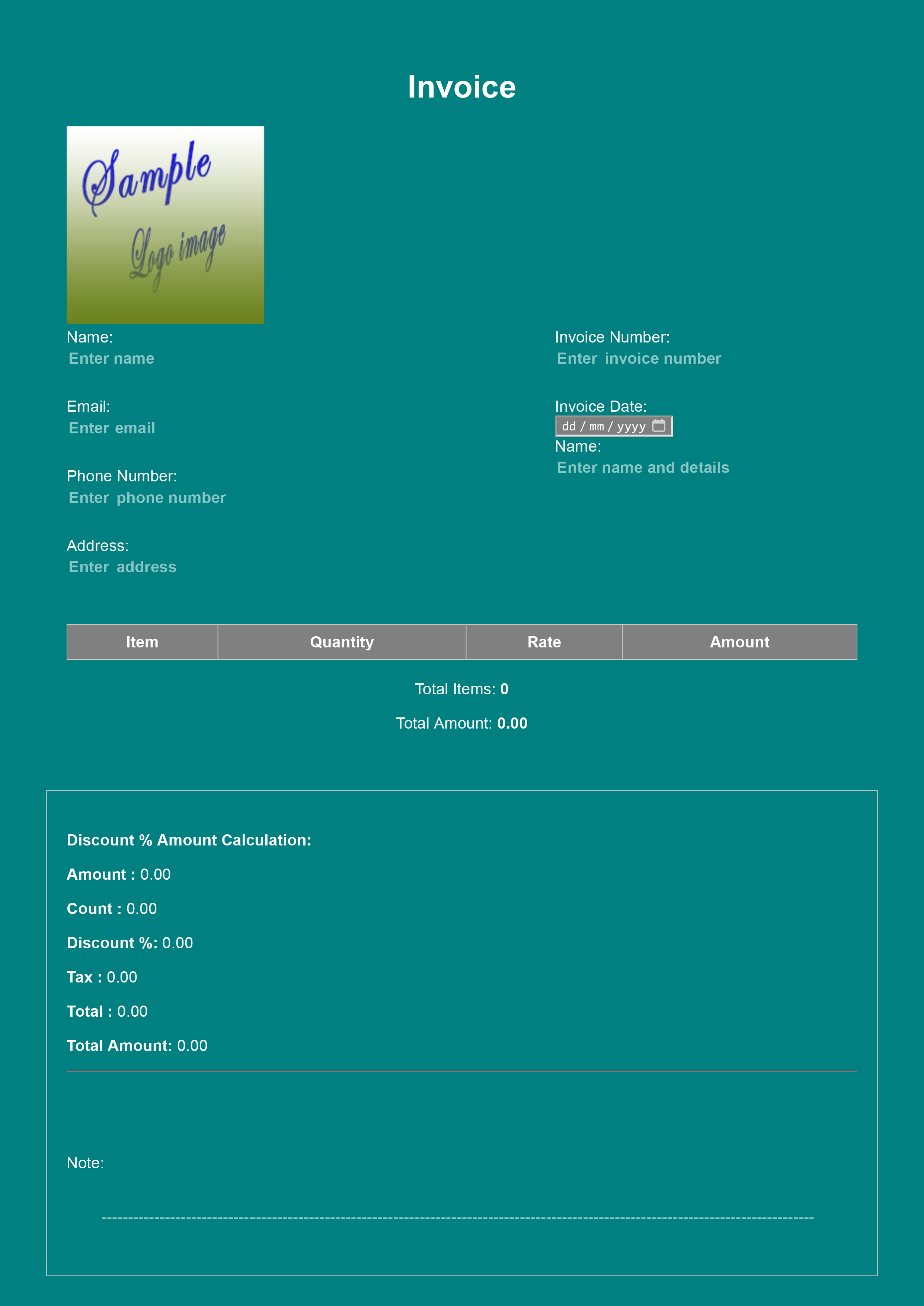 Free Invoice Generator Tool